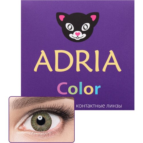 Контактные линзы ADRIA Color 3 tone, 2 шт., R 8,6, D -6, green, 1 уп. фотография