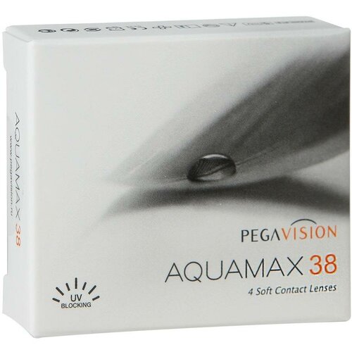 Контактные линзы Pegavision Aquamax 38, 4 шт., R 8,6, D -11 фотография