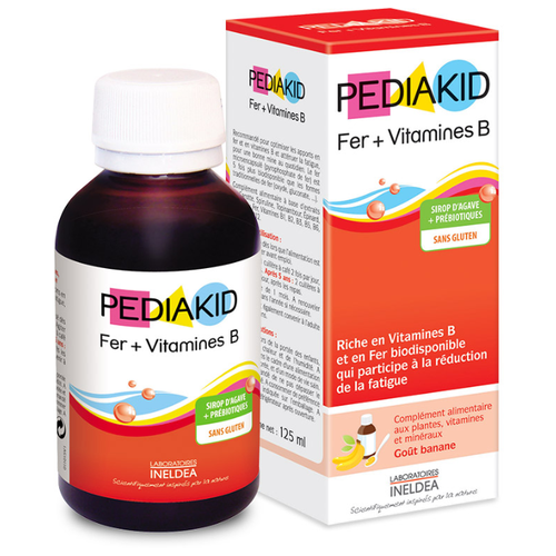 Pediakid Fer + Vitamines B сироп фл., 125 мл, 125 г, банан фотография