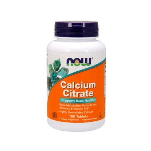 NOW Calcium Citrate 100 таб фотография