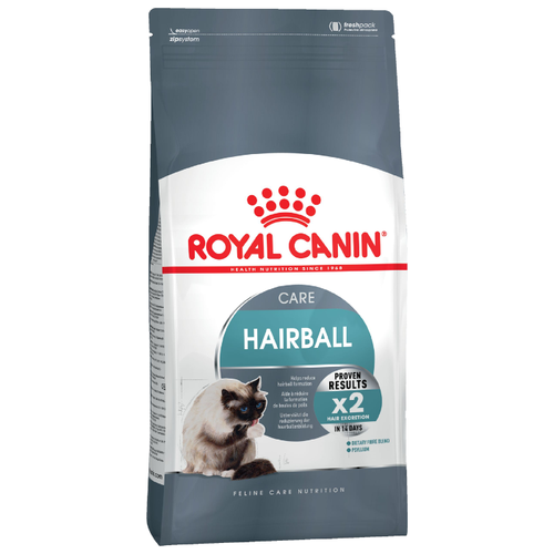 Сухой корм для кошек Royal Canin Hairball Care для взрослых кошек от 1 до 12 лет для профилактики образования волосяных комочков 2 уп. х 400 г фотография