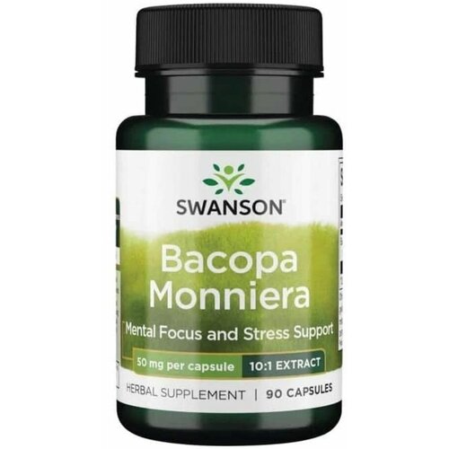 Swanson Bacopa Monniera 10:1 Extract (Бакопа Монье - Экстракт 10:1) 50 мг 90 капсул фотография