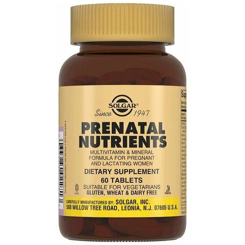 Solgar Prenatal Nutrients таб., 150 г, 60 шт. фотография