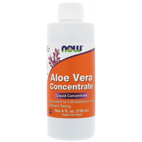 Концентрат NOW Aloe Vera Concentrate, 100 г, 118 мл фотография