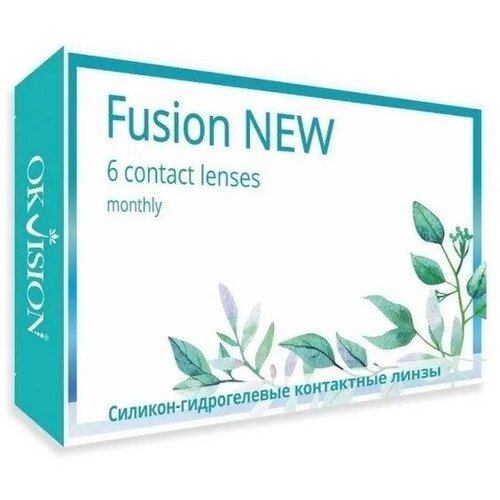 Контактные линзы OKVision Fusion NEW, 6 шт., R 8,6, D -1,25, 1 уп. фотография