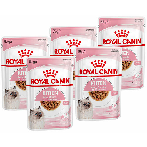 ROYAL CANIN KITTEN для котят в соусе пауч 85 гр 85 гр х 5 шт фотография