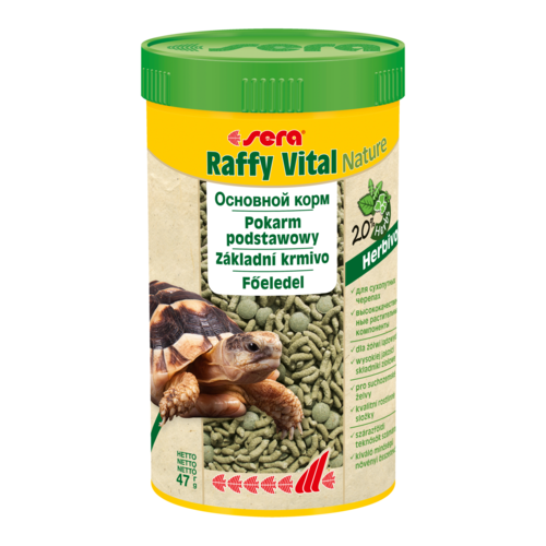 Сухой корм  для  рептилий Sera Raffy Vital Nature, 250 мл, 47 г фотография