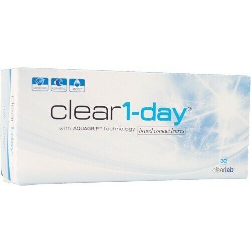 Контактные линзы Clearlab Clear 1-day, 30 шт., R 8,7, D +4, 1 уп. фотография