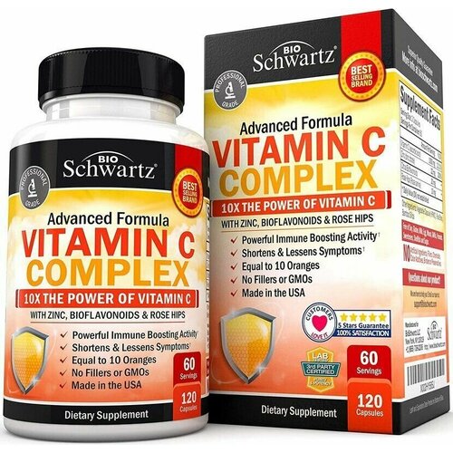 Комплекс с витамином С Vitamin C complex Bio Schwartz 120 капсул фотография