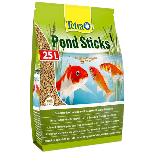 Сухой корм  для  рыб Tetra Pond Sticks, 25 л, 3 кг фотография