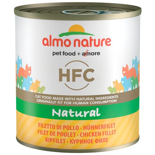 Влажный корм для кошек Almo Nature HFC Natural, с куриным филе 280 г (кусочки в желе) фотография