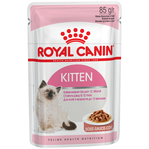 Влажный корм для котят Royal Canin Instinctive, мясное ассорти 14 шт. х 85 г (кусочки в соусе) фотография