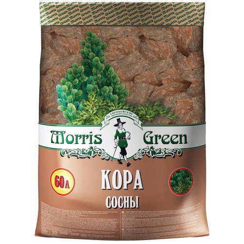 Кора сосны Morris Green коричневый, 60 л, 9 кг фотография