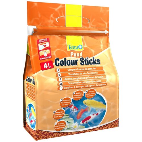 Сухой корм  для  рыб Tetra Pond Colour Sticks, 4 л, 750 г фотография