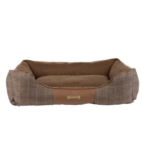 Лежак для собак и кошек Scruffs Windsor Box Dog Bed 90х70х26 см 90 см 70 см коричневый 26 см фотография