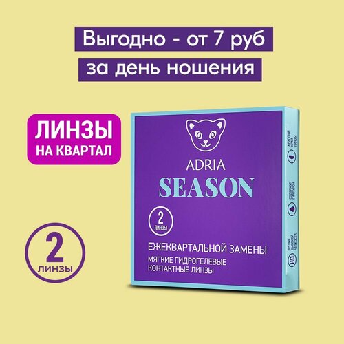 Контактные линзы ADRIA Season, 2 шт., R 8,6, D -0,5 фотография