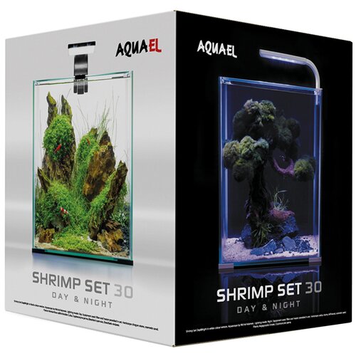 Аквариум AquaEl Shrimp set Smart LED Day/Night 30 л - с набором оборудования, белый фотография