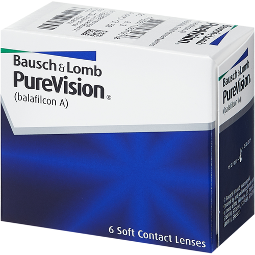 Контактные линзы Bausch & Lomb PureVision, 6 шт., R 8,6, D -8 фотография