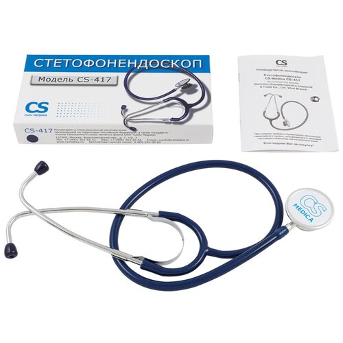 Стетофонендоскоп CS Medica CS-417, синий фотография