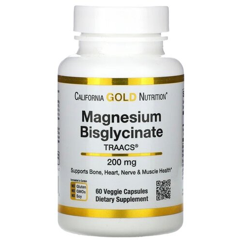 California Gold Nutrition Magnesium Bisglycinate (Биглицинат магния) 60 капсул фотография