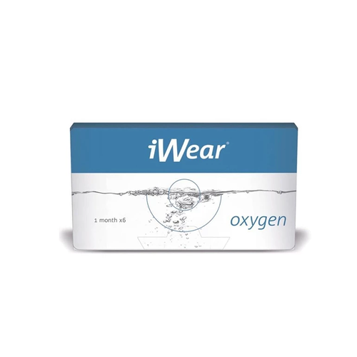 Контактные линзы iWear Oxygen, 6 шт., R 8,6, D -1 фотография