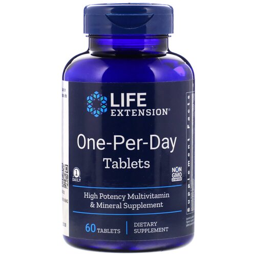 Капсулы Life Extension One-Per-Day Multivitamin, 200 г, 60 шт., 2 уп. фотография