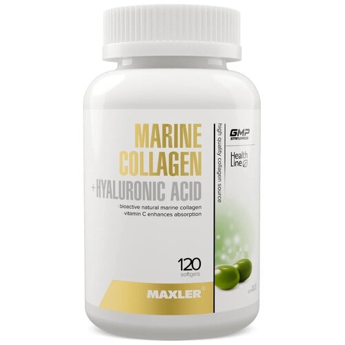 Maxler Marine Collagen + Hyaluronic Acid капс., 190 г, 120 шт. фотография