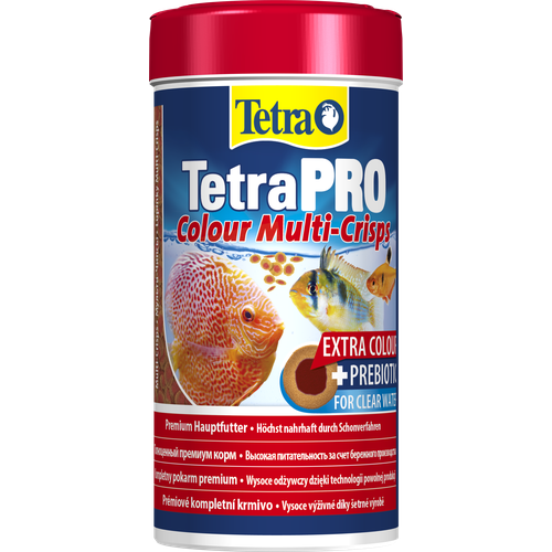 Корм Tetra TetraPRO Colour Multi-Crisps 250 мл, чипсы премиум для усиления окраски всех видов тропических рыб фотография