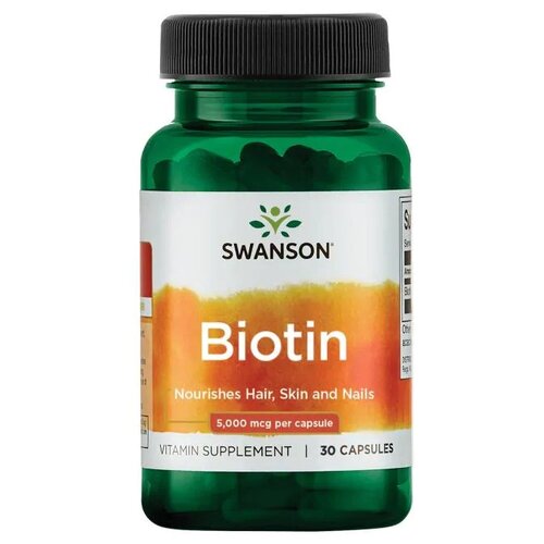 Biotin, 5000 мкг, 50 мл, 50 г, 30 шт. фотография