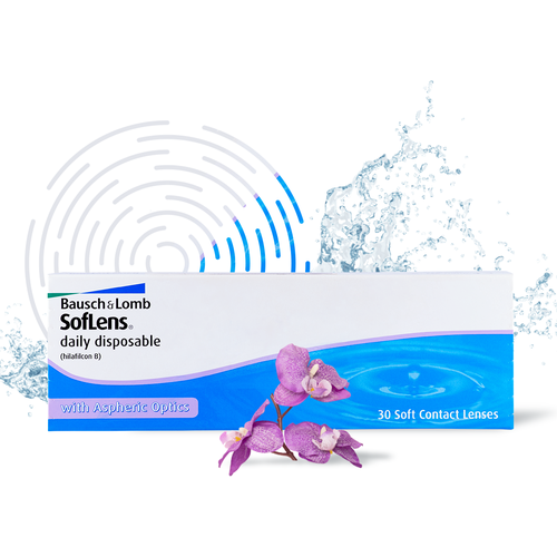 Контактные линзы Bausch & Lomb Soflens Daily Disposable, 30 шт., R 8,6, D -7,5 фотография