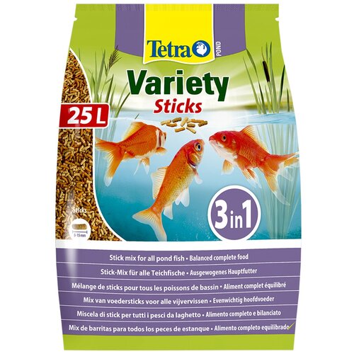 Сухой корм  для  рыб Tetra Pond Variety Sticks, 25 л, 3.75 кг фотография