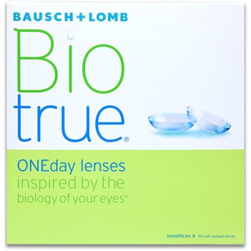 Контактные линзы Bausch & Lomb Biotrue ONEday, 90 шт., R 8,6, D +6, 1 уп. фотография