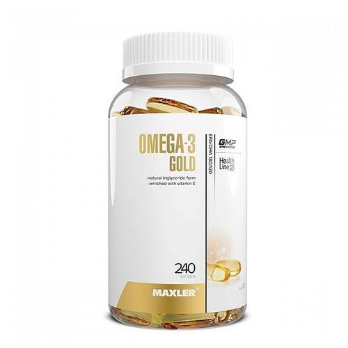 MAXLER Omega-3 Gold капс., 400 г, 240 шт. фотография