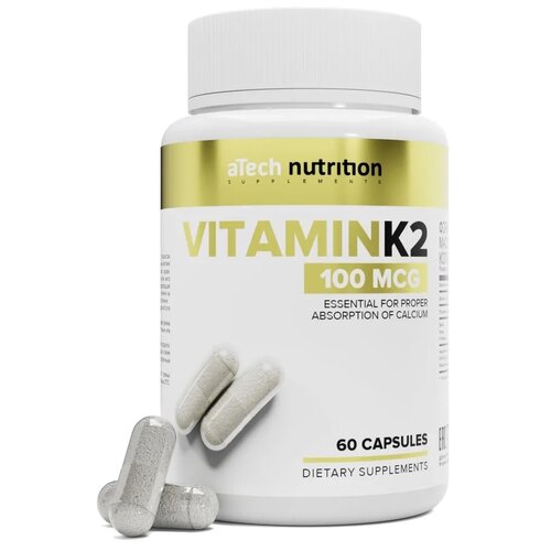 фотография Vitamin K2, 100 мкг, 0.45 г, 60 шт., купить за 444 р