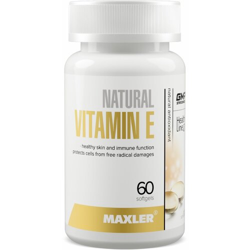 Maxler Vitamin E капс., 100 мл, 100 г, 60 шт. фотография