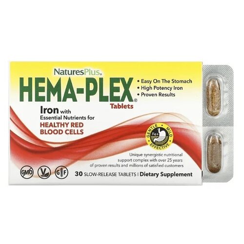 Nature's Plus Hema-Plex Slow-Release таб. фотография