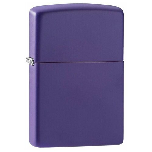 Оригинальная бензиновая зажигалка ZIPPO 237ZL ZIPPO Logo с покрытием Purple Matte фотография