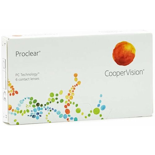 Контактные линзы CooperVision Proclear.., 6 шт., R 8,6, D +1,25, прозрачные, 1 уп. фотография