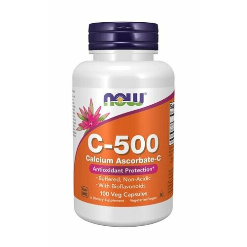 C-500 Calcium Ascorbate NOW (100 кап) фотография