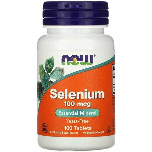 NOW Selenium 100 мкг 100 таб фотография