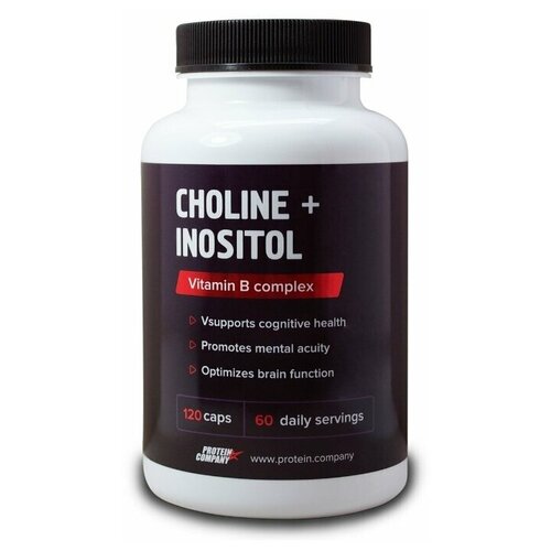 фотография Choline + Inositol Холин + Инозитол, 250 мл, 90 г, 120 шт., купить за 675 р