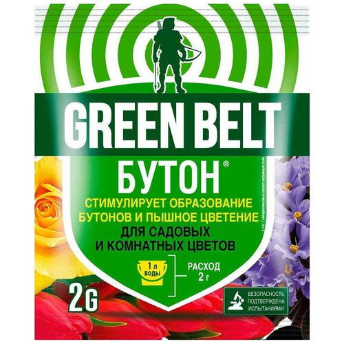 Удобрение Green Belt Бутон для садовых и комнатных цветов, 0.002 л, 2 г, 1 уп. фотография