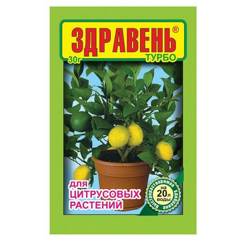 Удобрение Ваше хозяйство Здравень Турбо для цитрусовых, 30 г, 1 уп. фотография