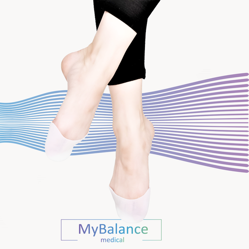 Накладки на пальцы ног MyBalance силиконовые, универсальные, для балетных пуант, белые, 2 шт фотография