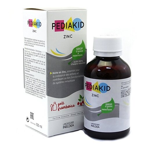 PEDIAKID Zinc фл., 125 мл, клубника фотография