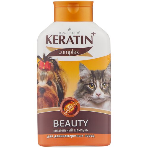 Шампунь -шампунь KeratinComplex Beauty для длинношерстных пород собак и кошек , 400 мл , 437 г фотография