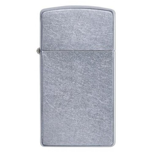 Zippo Slim зажигалка бензиновая Street Chrome 1 шт. 1 шт. 43 г фотография