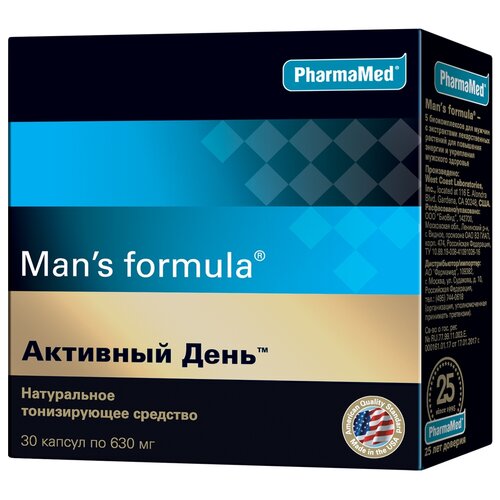 Man's formula Активный День капс., 65 г, 30 шт. фотография