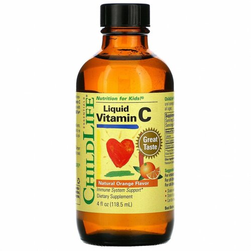 Liquid Vitamin C фл., 118 мл, 270 г, апельсин фотография