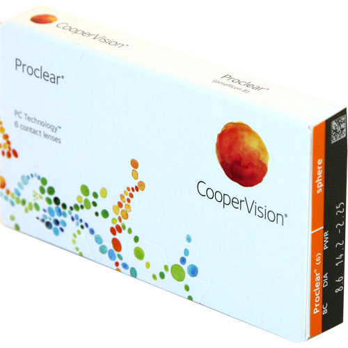 Контактные линзы CooperVision Proclear.., 6 шт., R 8,6, D +14, прозрачные, 1 уп. фотография